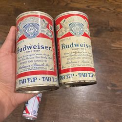 4 Can Beers Budweiser And Blue Ribbon Collection