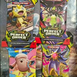 Pokemon Perfect Order lot of 4 Booster 3 Sealed