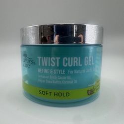 New! KISS Colors & Care Twist Curl Hair Gel, Soft Hold, Define & Style, 6 oz