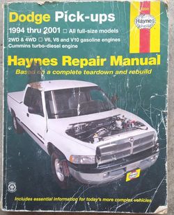 94-01 Dodge Ram Haynes Repair Manual