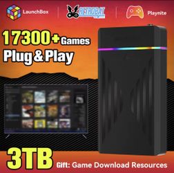 3 TB Gaming HDD plus 256GB M.2 SSD, 17,300 games installed