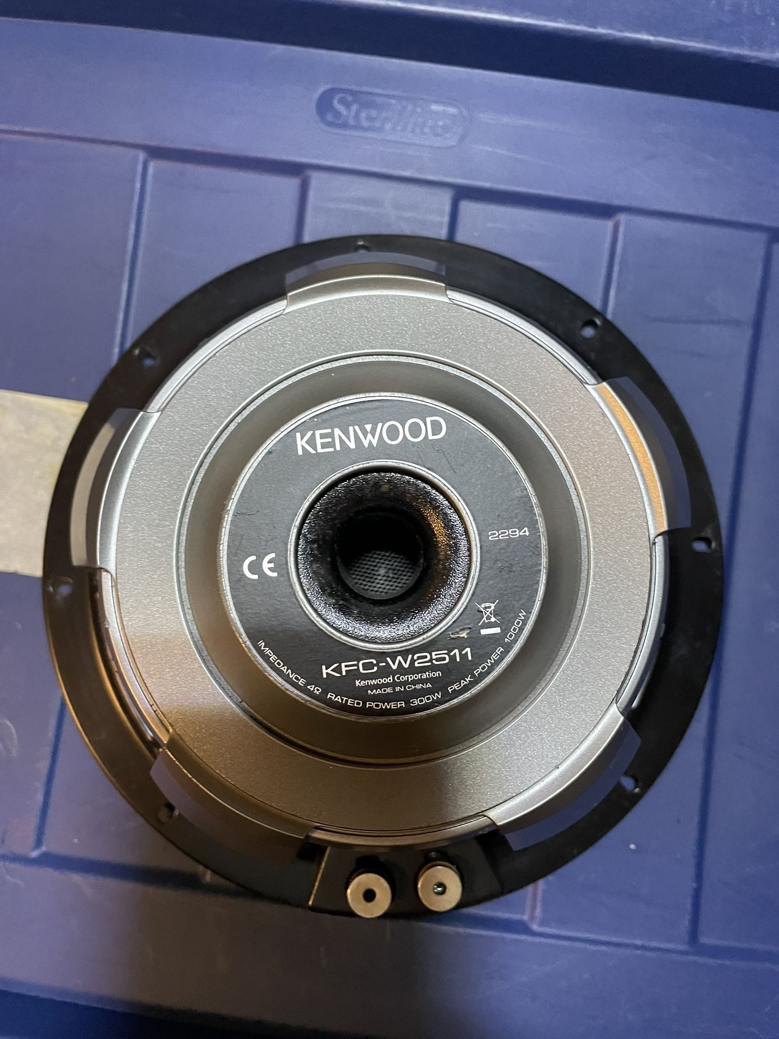 Kenwood 10 Inch Subwoofers In Wedge Box