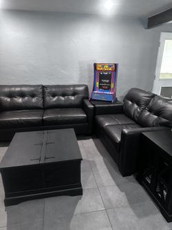 Leather Sofa And Live Seat