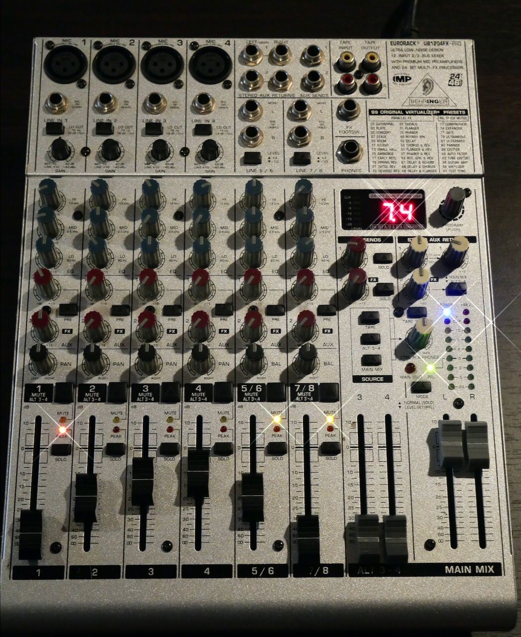 Behringer UB1204FX Pro Eurorack 12 Input Mixer with FX for Sale in