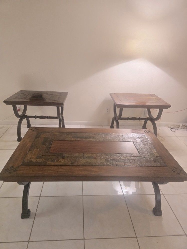 Coffee Table And 2 Coner Table
