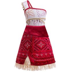 New Girls Kids Moana Dress Costume Size 140 (8-10yr)