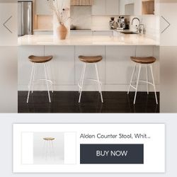  West Elm Alden Counter Stool 4 Available 