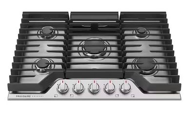 Frigidaire Gallery 30 in. Gas Cooktop in Stainless Steel with 5-Burner Elements, including Quick Boil and Simmer Burner