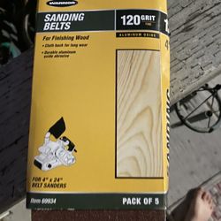 24” Sanding Belts 5 Pack