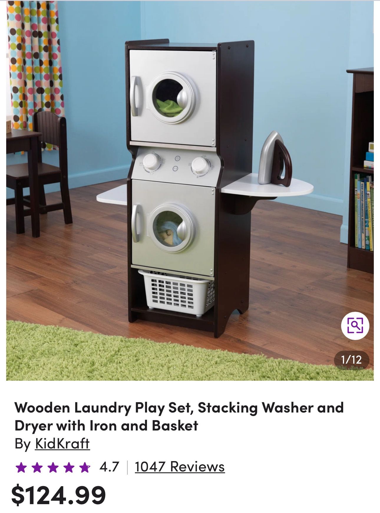 Wooden Laundry Playset