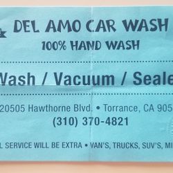 Del Amo Car Wash FULL SERVICE & DETAIL Voucher ($18 Value)