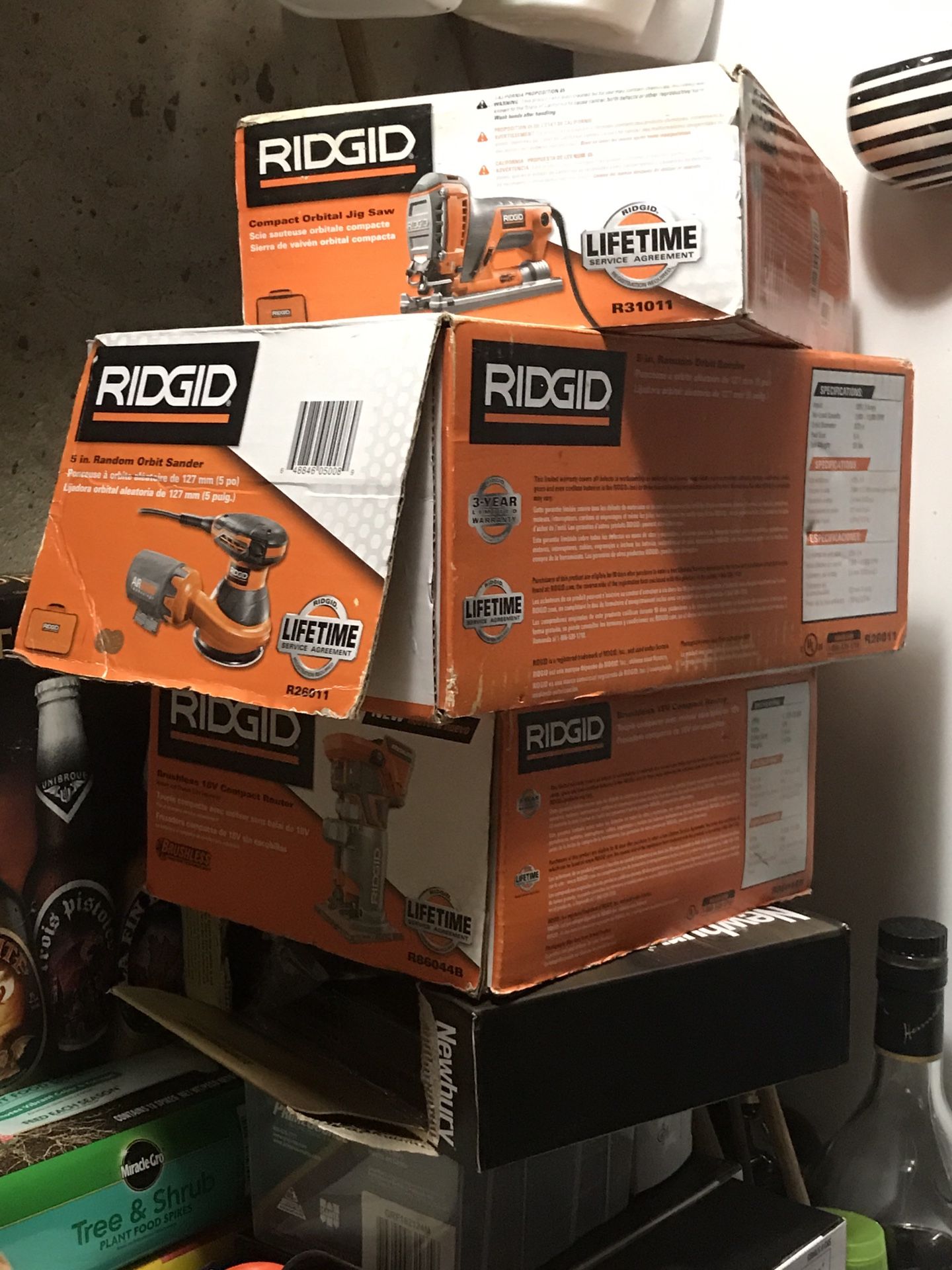 Great deal! RIDGID Jig saw, sander and compact router