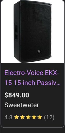 Ev electro-voice speaker  elx 115