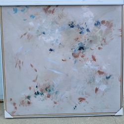 Pastel Abstract Framed Wall Art Canvas