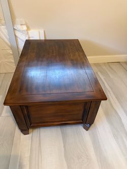 Wood Coffee Table with storage