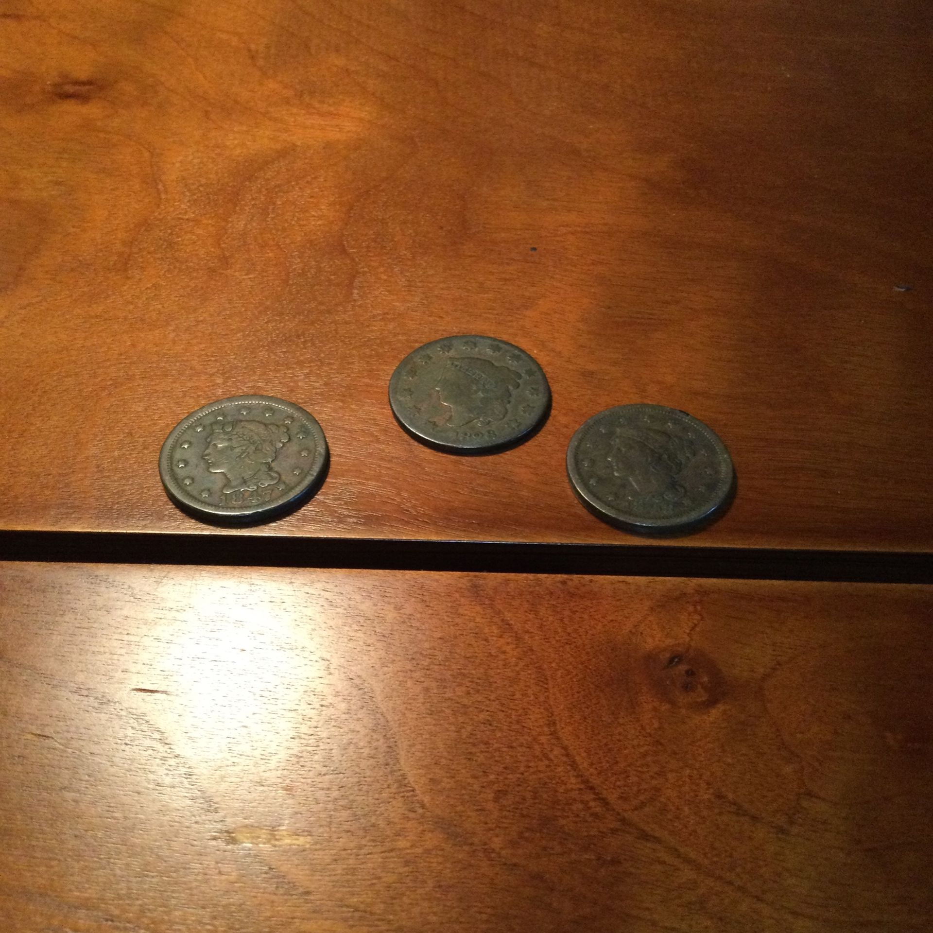 LARGE CENTS, 1826, 1847, AND 1848.