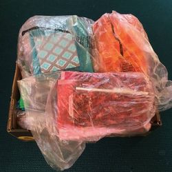 Huge Lot 23+ Pounds Quilting Sewing Cotton Fabric Squares and Yardage