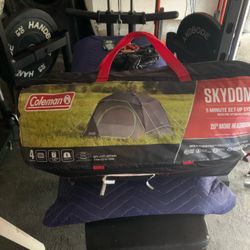 New Coleman Skydome 4 Person Camping Tent