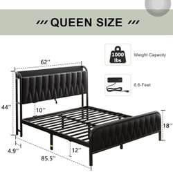 New queen size bed frame