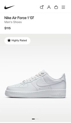 Nike Air Force 1 Low White size 8 women  Size 6.5 men