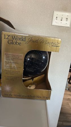 12” world globe