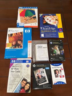 Multi Lot And Size Printer Photo Paper Pack New And Opened 250-300+ Total Sheets