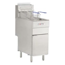 Cecilware Pro FMS504NAT Gas Fryer - (1) 50 Ib Vat, Floor Model, Natural Gas
