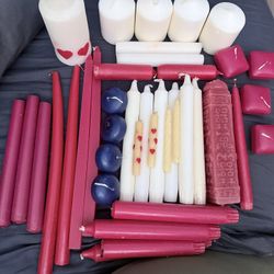 Bulk Unscented Candle Wax – ~15 Pounds (Pillars, Tapers, Votives) – Holiday Decor or DIY Crafts