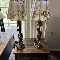 Antique Matching Lamps 