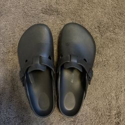 Birkenstock Black Rubber Clogs Sz.42