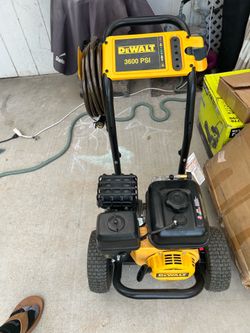 New DEWALT 3600 PSI pressure washer.
