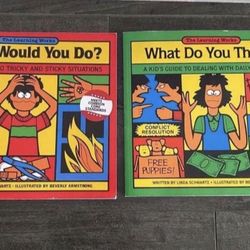 Learning works: What Would You Do Books? Kids $10 EACH One Back Cover Torn Out Piece
