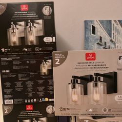 Rechargeable 2pk Wall Scones