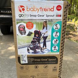 NIB, Baby Trend GoLite Snap Gear Sprout Travel System, Stardust Rose
