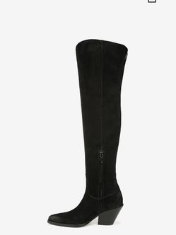 Sam Edelman Black Suede Boot 6.5
