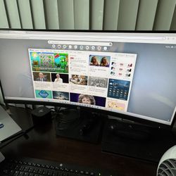 HP P34hc G4 WQHD USB-C Curved Monitor NEW