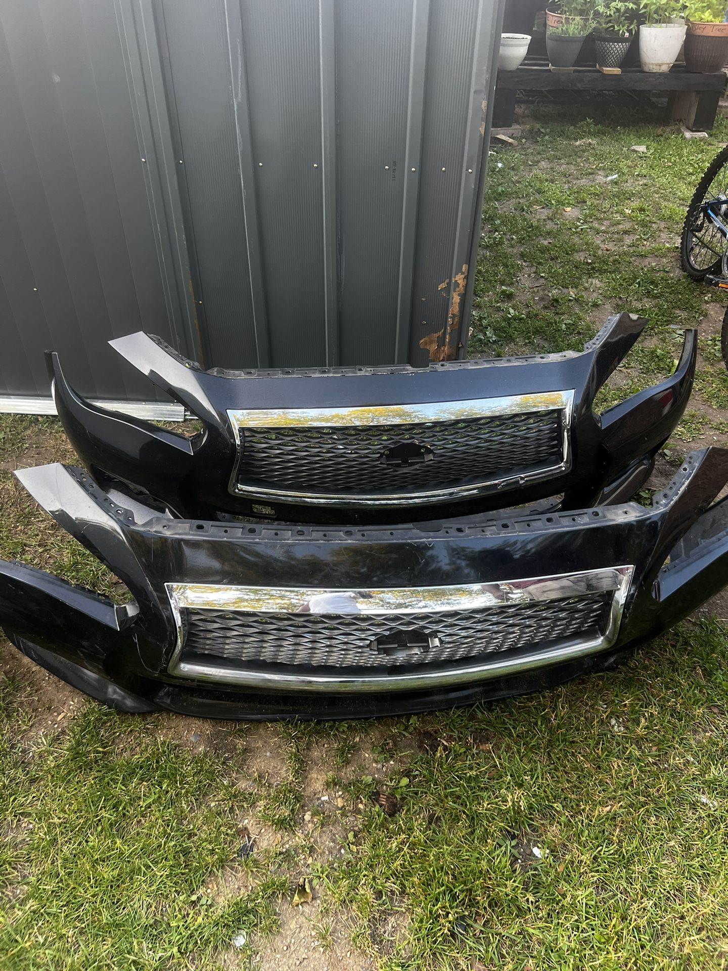 Infiniti Q50 Front Bumper With Grill