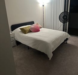 Full ikea sized mattress + bed frame