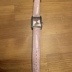 Geneva Pink Leather Watch - Women’s 