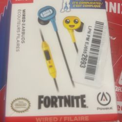 Fortnite Wired Earbuds For Nintendo Switch(Open Box)