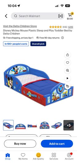 Mickey Toddler Bed with Matress