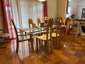 Glass Dining Table Set