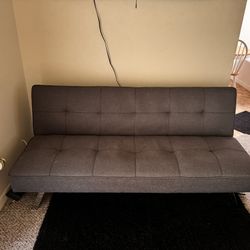 🛋️ Gray Futon / Sofa Bed – MUST SELL MOVING