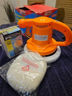 Chicago Electric 10" Random Orbital Car Polisher in Box Buffer Waxer NEW Unused w/ covers and manual