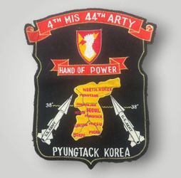 Large Korean War Patch 4th Missile Battalion, 44th Artillery (4th MIS 44th ARTY) of the U.S. Army