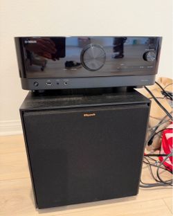 Yamaha RX-V4A AV Receiver & Klipsch Subwoofer Bundle