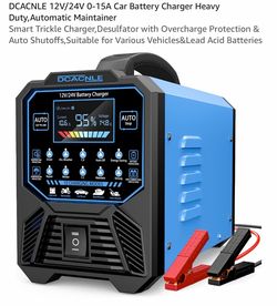 DCACNLE 12V/24V Automatic Car Battery Charger