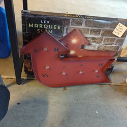 LED Marquee Sign- Set Of 2