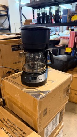 Kismile 5-Cup Drip Coffee Machine with LED Display, Small Coffee Maker with Anti-Drip, Timer, Auto Shut-Off, Dry-Boil Protection, Removable Funnel, Co