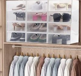 12 PACK SHOE STORAGE BOX 